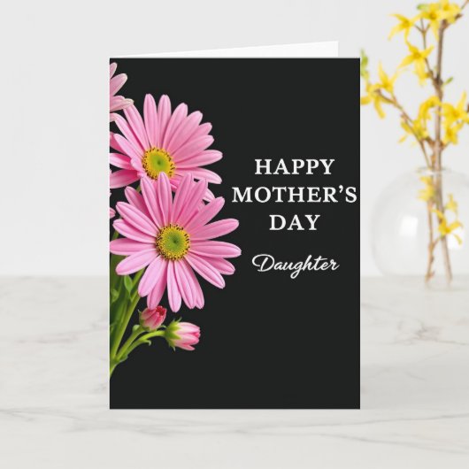 Dochtersdag Wensen Kaart (Gele Bloem)