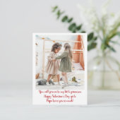 DochterValentijnsdag Briefkaart (Staand voorkant)