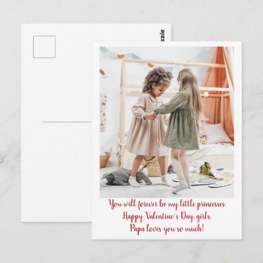 DochterValentijnsdag Briefkaart (Voorkant / Achterkant)