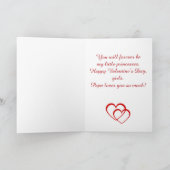 DochterValentijnsdag Kaart (Binnen)