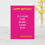 Dochterverjaardag Kaart (Gele Bloem)