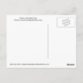 Dock aan het Marshall Lake Briefkaart (Achterkant)