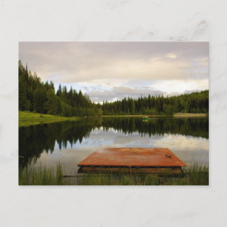 Dock aan het Marshall Lake Briefkaart