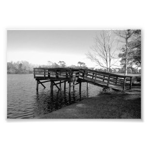 Dock B&W Afdrukken Extra klein Foto Afdruk
