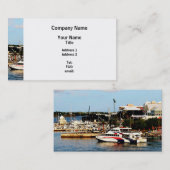 Dock bij King's Wharf Bermuda Visitekaartje (Voorkant / Achterkant)