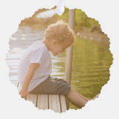 Dock De Zalen Kano Kerstboom Foto Plaid Ornament Kaart (Achterkant)