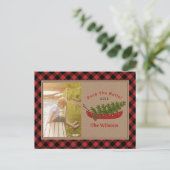 Dock De Zalen Kerstkano Plaid Foto Feestdagenkaart (Staand voorkant)