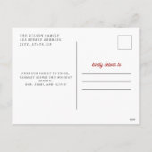 Dock De Zalen Kerstkano Plaid Foto Feestdagenkaart (Achterkant)