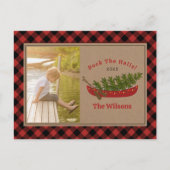 Dock De Zalen Kerstkano Plaid Foto Feestdagenkaart (Voorkant)