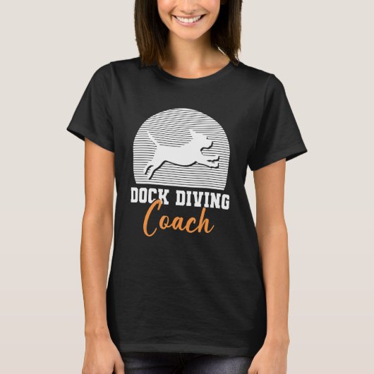 Dock Diving Coach Water Dog Sport T-shirt (Voorkant)