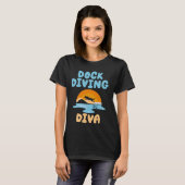 Dock Diving Diva Dock Diving T-shirt (Voorkant volledig)