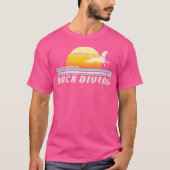 Dock Diving Dock Jumping Dog Diving T-shirt (Voorkant)