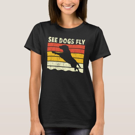 Dock Diving Dog Diving Jumping Trainer love dock   T-shirt (Voorkant)