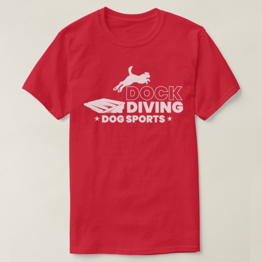 Dock Diving Dog Sport 1 T-shirt (Design voorkant)