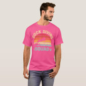 Dock Diving Squad Dog Dock Jumping Dog Dock Duiken T-shirt (Voorkant volledig)
