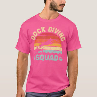 Dock Diving Squad Dog Dock Jumping Dog Dock Duiken T-shirt