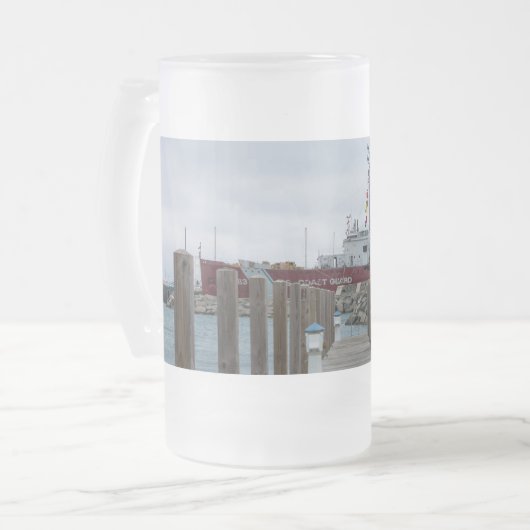 Dock en Icebreaker Museum Frosted Mok (Voorkant links)