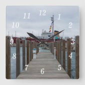 Dock en Icebreaker Museum Wandklok (Voorkant)