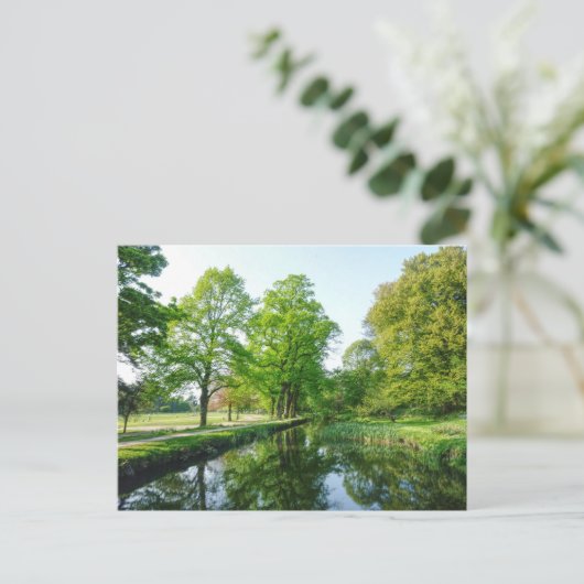 Dock Feeder Canal, Bute Park, Cardiff, Wales. Briefkaart (Staand voorkant)