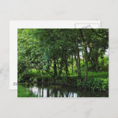 Dock Feeder Canal, Bute Park, Cardiff, Wales. Briefkaart (Voorkant / Achterkant)