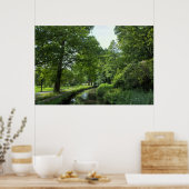 Dock Feeder Canal, Bute Park, Cardiff, Wales. Poster (Keuken)
