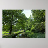 Dock Feeder Canal, Bute Park, Cardiff, Wales. Poster (Voorkant)