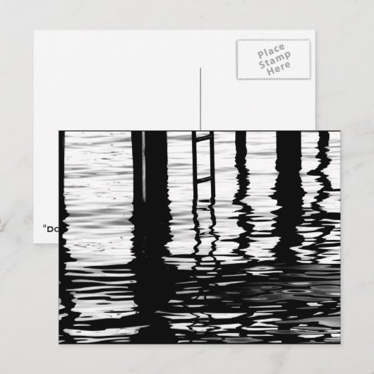 "Dock Grey" JTG Art Briefkaart (Voorkant / Achterkant)