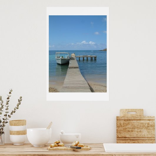 Dock in de zon poster (Keuken)