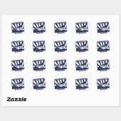 Dock Jumping Chesapeake Bay Retriever Ronde Sticker (Vel)