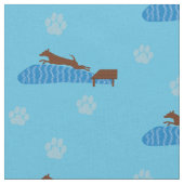 Dock Jumping Dog Stof (Close Up)