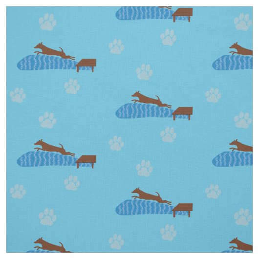 Dock Jumping Dog Stof (Swatch)