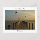 Dock langs de Indische rivierbaai Briefkaart (Voorkant)
