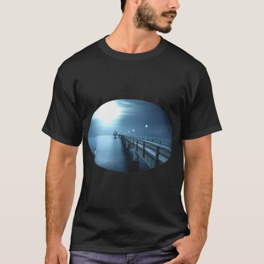 Dock op de Bay Evening T-shirt (Voorkant)