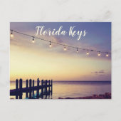 Dock op de oceaan in de Florida Keys Briefkaart (Voorkant)