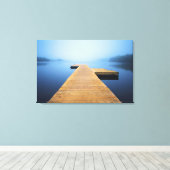 Dock op het meer canvas afdruk (Insitu (Houten vloer))