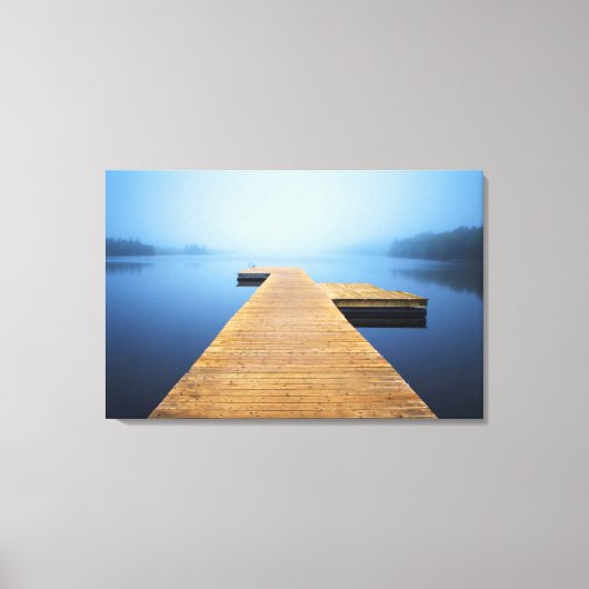 Dock op het meer canvas afdruk (Voorkant)