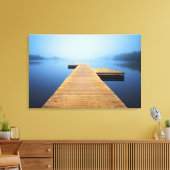 Dock op het meer canvas afdruk (Insitu (Woonkamer))