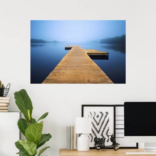 Dock op het meer poster (Thuiskantoor)