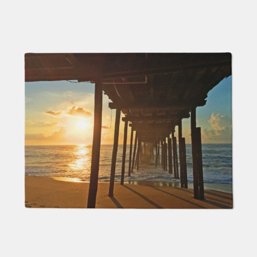 Dock op zonsopgang deurmat (Voorkant)