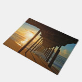 Dock op zonsopgang deurmat (Schuin)