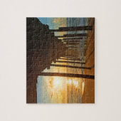 Dock op zonsopgang legpuzzel (Verticaal)