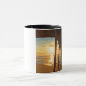 Dock op zonsopgang mok (Midden)