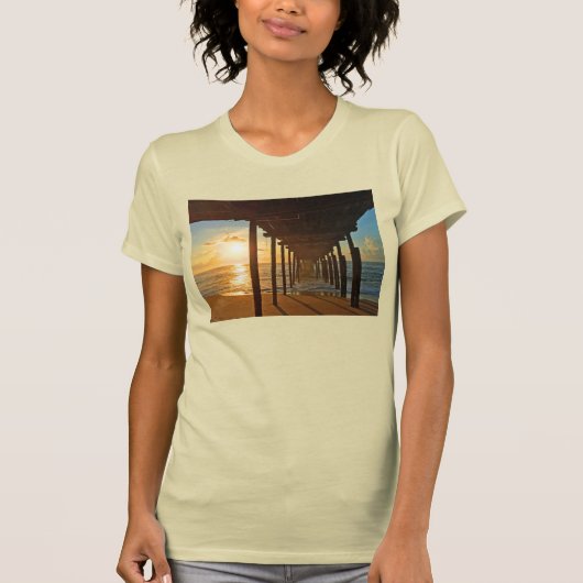 Dock op zonsopgang  t-shirt (Voorkant)