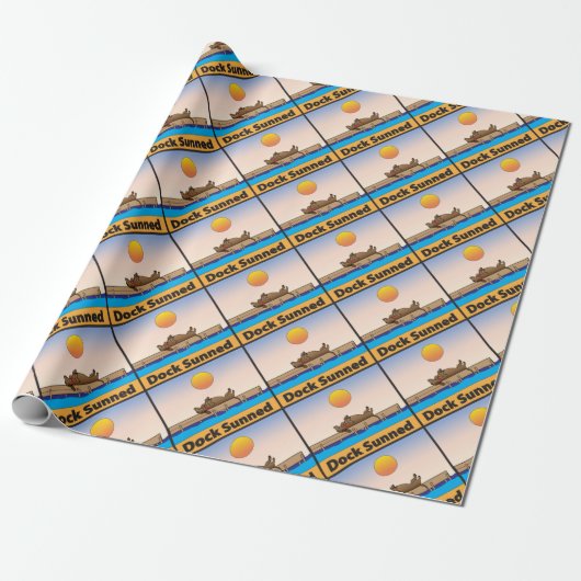 Dock Sunned Cadeaupapier (Uitgerold)