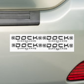 DOCK Surfboards Bumpersticker (Op auto)