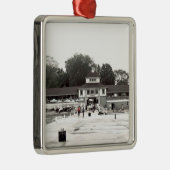 Dock Uitzicht Lakeside Chautauqua, Ohio Metalen Ornament (Rechts)