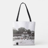 Dock Uitzicht Lakeside Chautauqua, Ohio Tote Bag (Achterkant)
