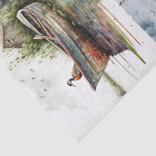 Dock van Bay Tissuepapier (Detail)