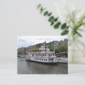 Docked Riverboat Savannah Georgia Briefkaart (Staand voorkant)