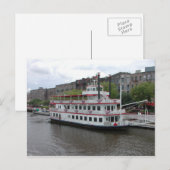 Docked Riverboat Savannah Georgia Briefkaart (Voorkant / Achterkant)